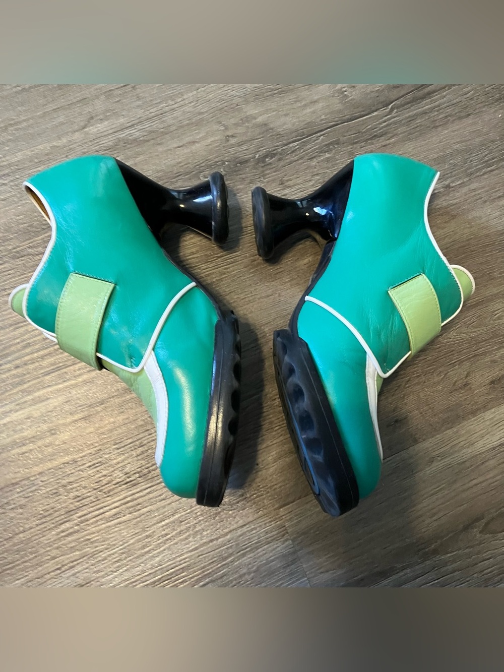 John Fluevog Mini Lolly Green size 8.5 good for street size 8 - Picture 3 of 12